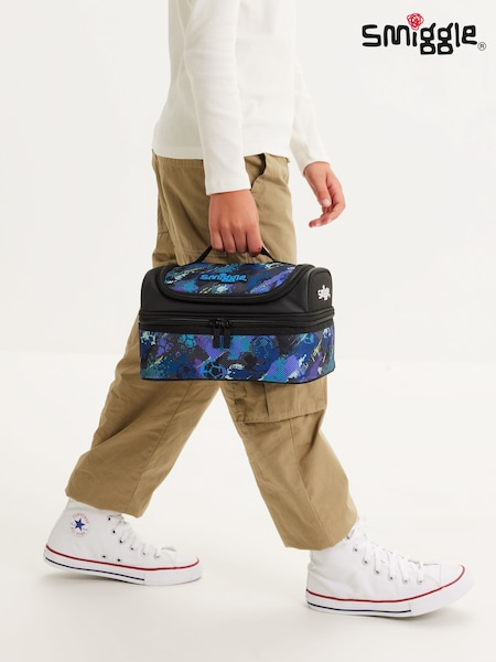 Smiggle Blue Trailblazer Double Decker Lunchbox (Y01079) | £20