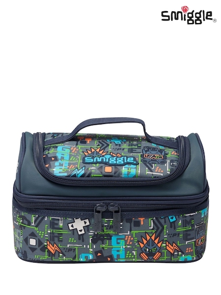 Smiggle Grey Trailblazer Double Decker Lunchbox (Y01082) | £20
