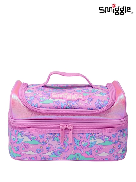 Smiggle Pink Trailblazer Double Decker Lunchbox (Y01083) | £20