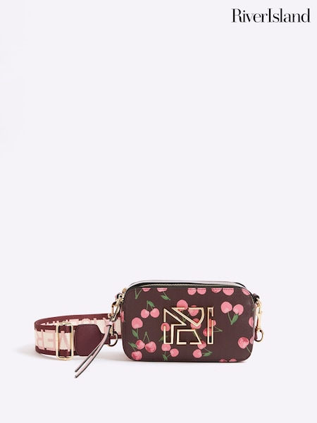 River Island Red Cherry Camera Cross-Body Bag (Y01226) | £32