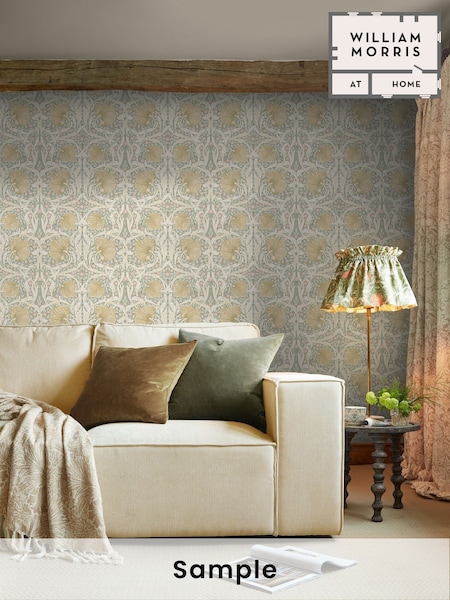 William Morris At Home Spring Breeze Pimpernel A4 Wallpaper Sample (Y01275) | £1