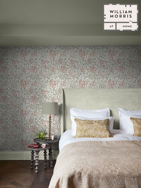 William Morris At Home Maytime Honeysuckle 10M Wallpaper (Y01294) | £60
