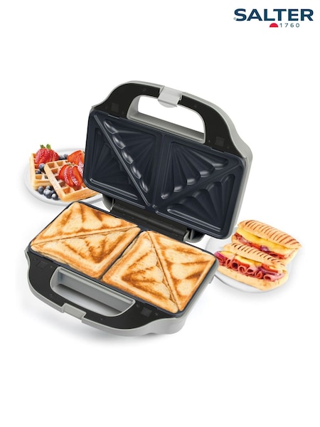 Salter Silver Aspen 3-In-1 Snack Maker (Y01470) | £42