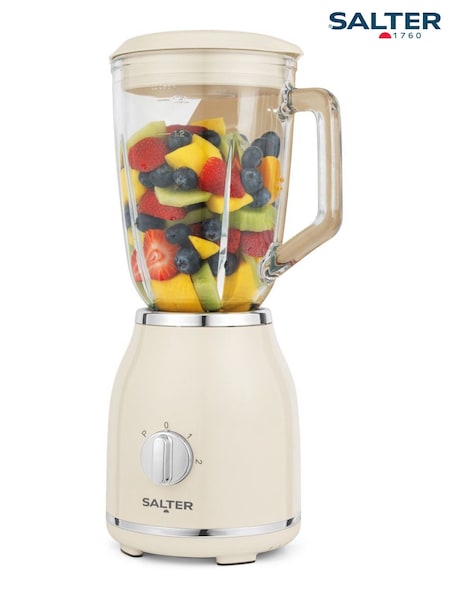 Salter Cream Retro Glass Jug Blender (Y01477) | £44