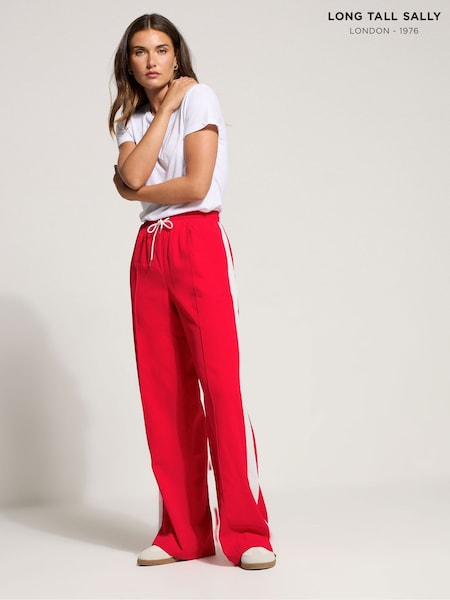 Long Tall Sally Red Wide Leg Trousers (Y01490) | £39