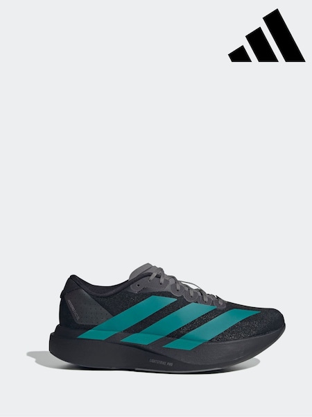 adidas Black/Green Adizero EVO SL Trainers (Y01773) | £130