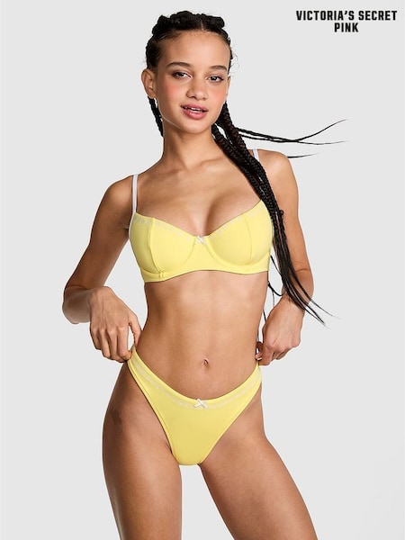 Victoria's Secret PINK Popcorn Yellow Wired Bikini Top (Y02019) | £34