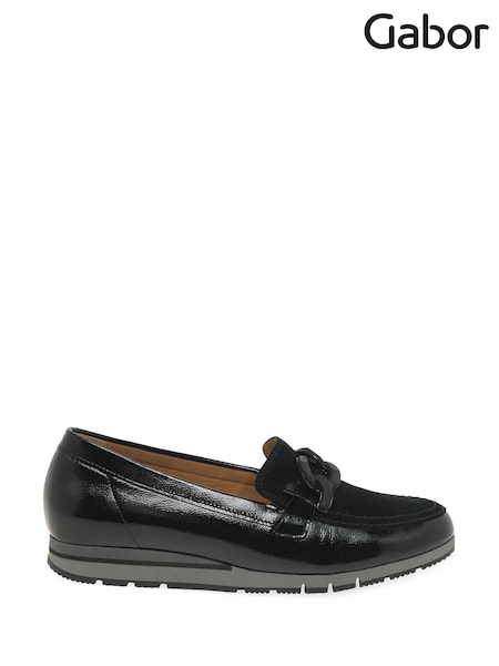 Gabor Womens Bea Black Loafers (Y02142) | £125