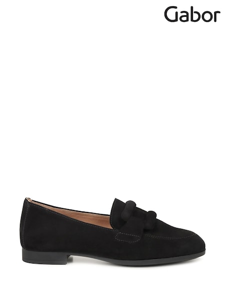 Gabor Womens Breanne Black Loafers (Y02145) | £95