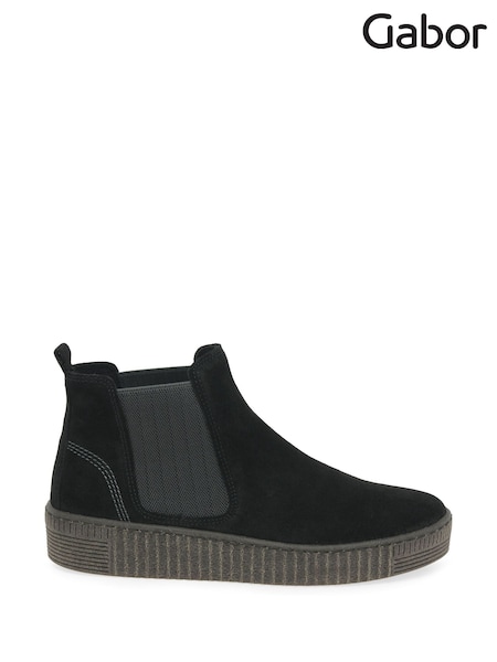 Gabor Womens Lourdes Chelsea Black Boots (Y02150) | £95