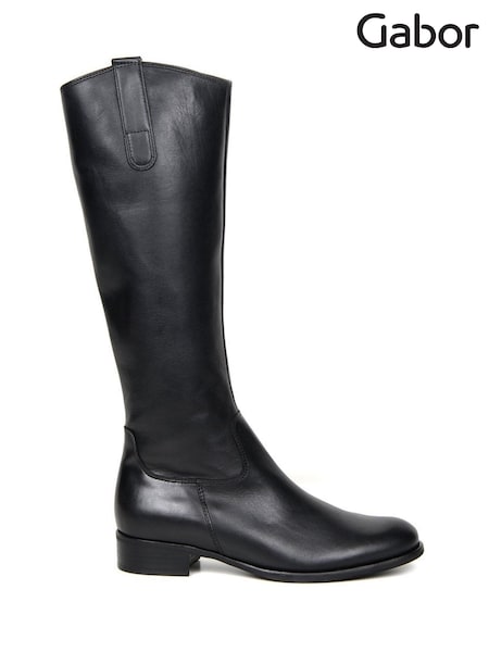 Gabor Womens Extra Small Brook Knee High Black Boots (Y02156) | £190