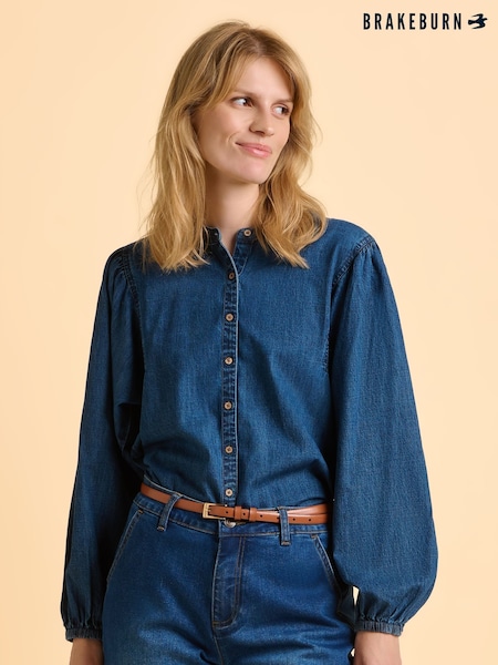 Brakeburn Blue Auri Blouse (Y02262) | £55