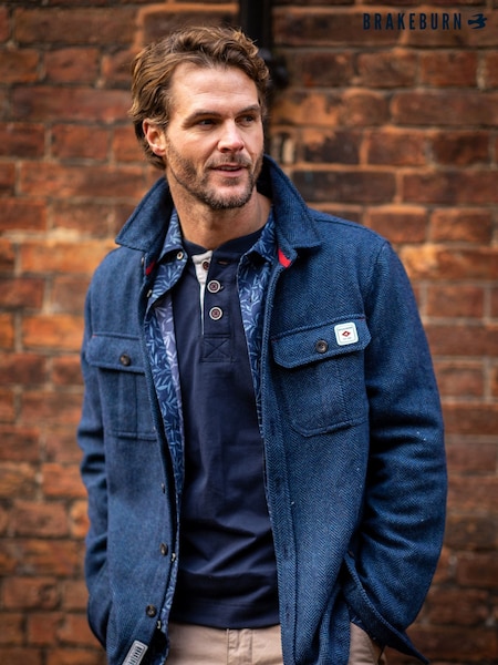 Brakeburn Blue Calthorpe Shirt (Y02551) | £80