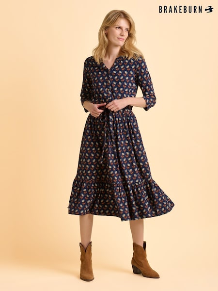 Brakeburn Blue Grace Dress (Y02570) | £65