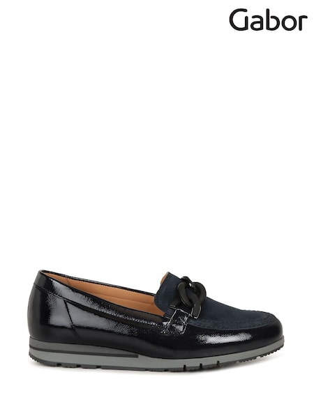 Gabor Womens Blue Bea Loafers (Y02673) | £125