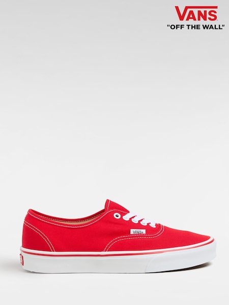 Vans Red Authentic Trainers (Y02693) | £60