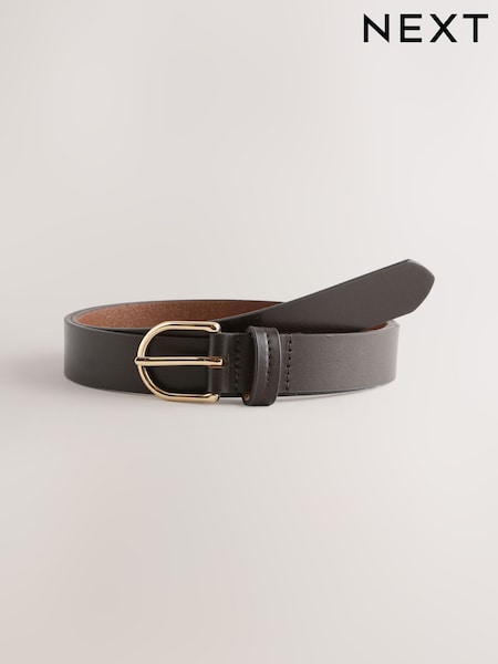 Chocolate Brown Regular Leather Belt (Y02921) | £12.50