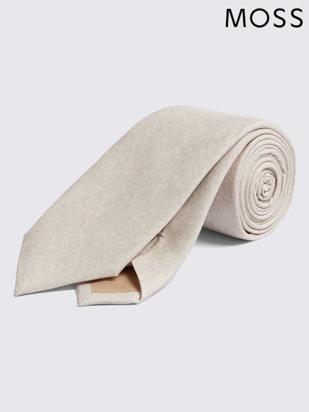 MOSS Natural Semi Plain Tie (Y03165) | £45