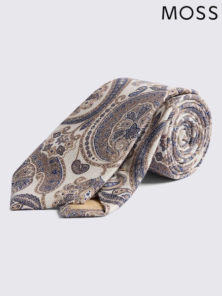 MOSS Bottinelli Silk Paisley Tie (Y03170) | £40