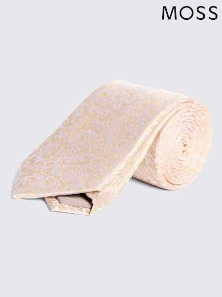 MOSS Floral Print Swirl Silk Tie (Y03179) | £30