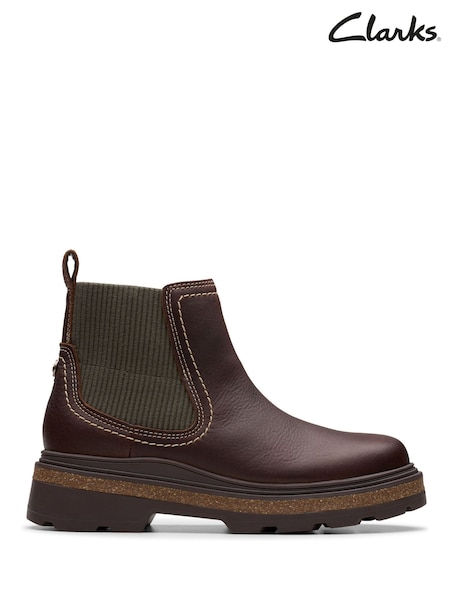 Clarks Brown Hencroft Step Waterproof Boots (Y03497) | £110