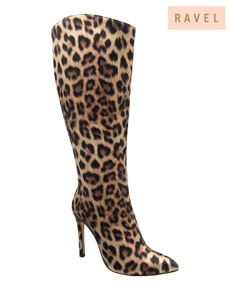 Ravel Animal Heeled Knee-High Boots (Y03811) | £85