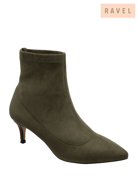 Ravel Green Imi Suede Sock Ankle Boots (Y03826) | £65