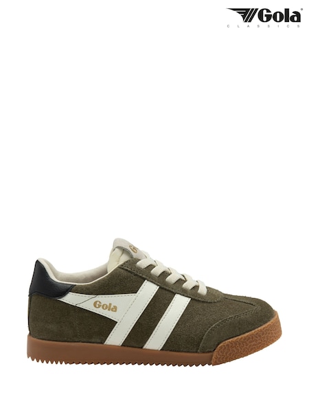 Gola Green Kids Elan Suede Lace-Up Trainers (Y03908) | £55