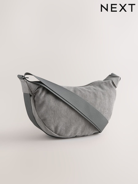 Grey Cord Effect Sling Bag (Y04014) | £20