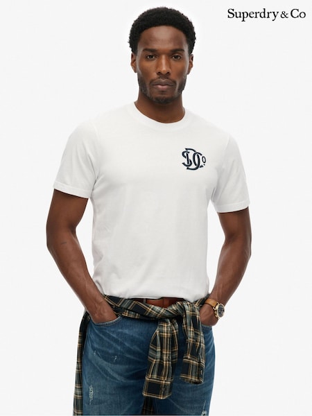 Superdry White Sd&co Neon Relaxed T-Shirt (Y04133) | £27