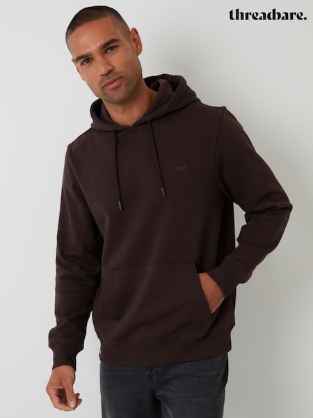Threadbare Brown Pullover Hoodie (Y04210) | £22