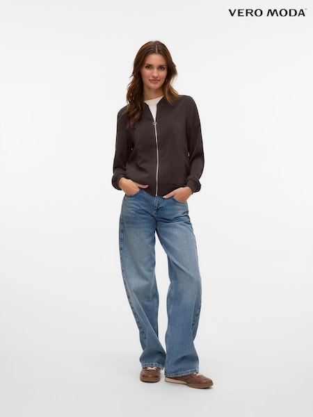 VERO MODA Brown Lightweight Bomber Jacket (Y04279) | £35