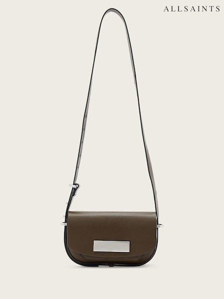 AllSaints Brown Etta Satchel Xbody Bag (Y04307) | £229