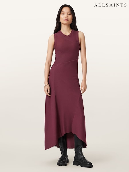 AllSaints Red Gia Maxi Dress (Y04308) | £119