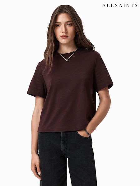 AllSaints Red Lisa T-Shirt (Y04324) | £49