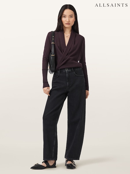 AllSaints Red Wasson Pirate Cardigan (Y04326) | £119