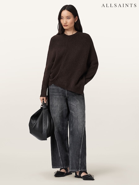 AllSaints Red Lock Crew Neck Jumper (Y04329) | £189