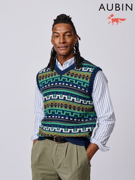 Aubin Blue Beechway Tank Top (Y04367) | £98