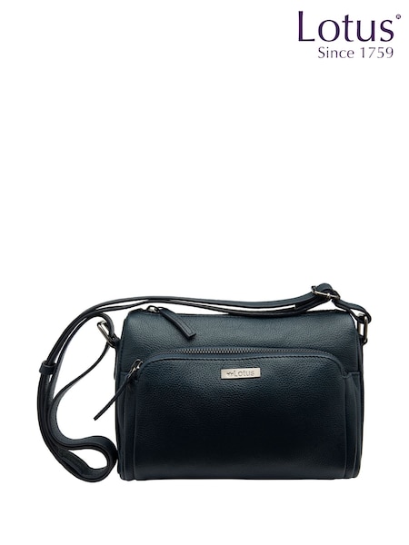Lotus Blue Leather Handbag (Y04458) | £60
