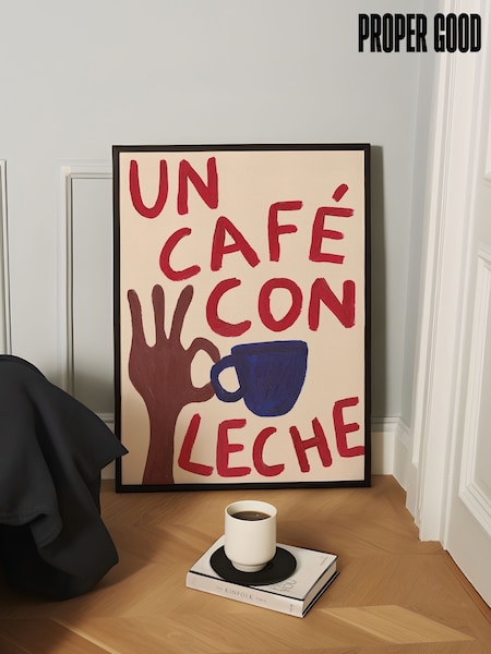 We Are Proper Good Red Un Café Con Leche Art Print (Y04555) | £53 - £125