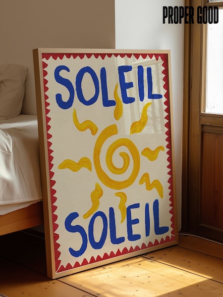 We Are Proper Good Blue Soleil Art Print (Y04556) | £53 - £125