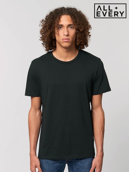 All + Every Black TMNT Raphael & Co Distressed Shell Art Back Print Mens T-Shirt (Y04631) | £25