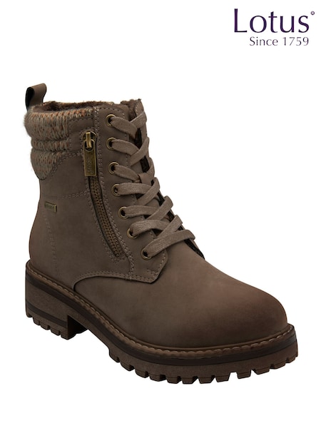 Lotus Natural Waterproof Zip-Up Ankle Boots (Y04646) | £65