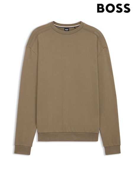 BOSS Brown Logo Regular-Fit Sweatshirt (Y04759) | £99