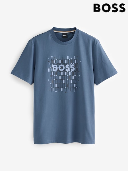BOSS Blue Graphic Regular-Fit T-Shirt (Y04812) | £99