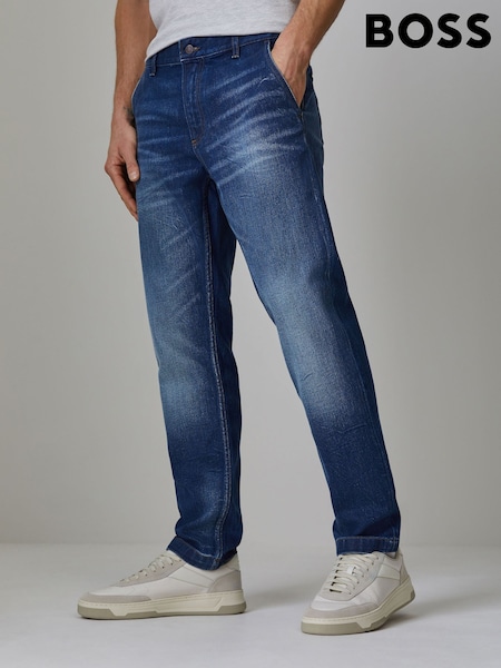 BOSS Blue Troy Straight Leg Denim Jeans (Y04851) | £159