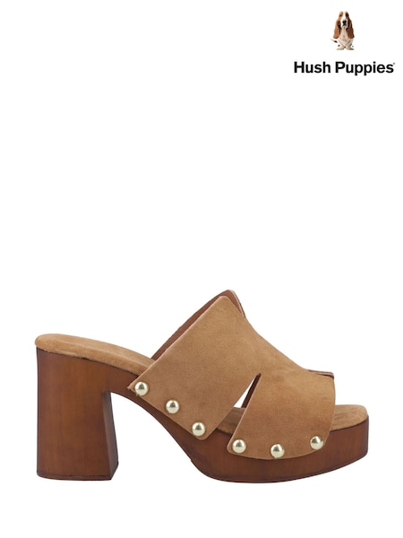 Hush Puppies Perle Platform Brown Sandals (Y05074) | £95