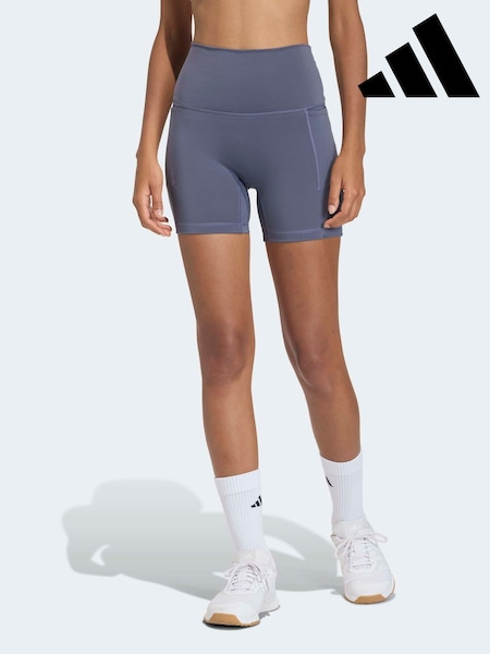 adidas Dark Grey 3 Stripe Sculpture Shorts (Y05301) | £40