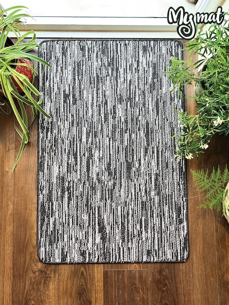 My Mat Charcoal Broken Stripe Runner (Y05477) | £39 - £53