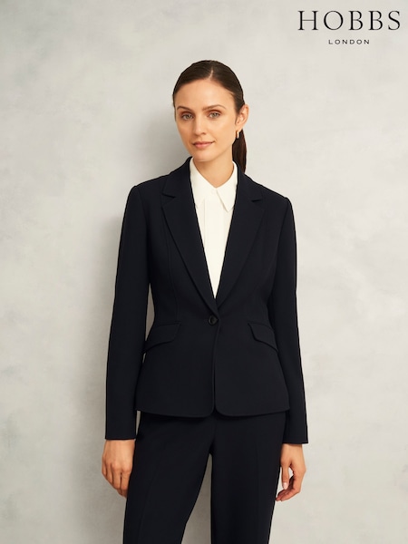Hobbs Blue Petite Ivy Jacket (Y05592) | £169